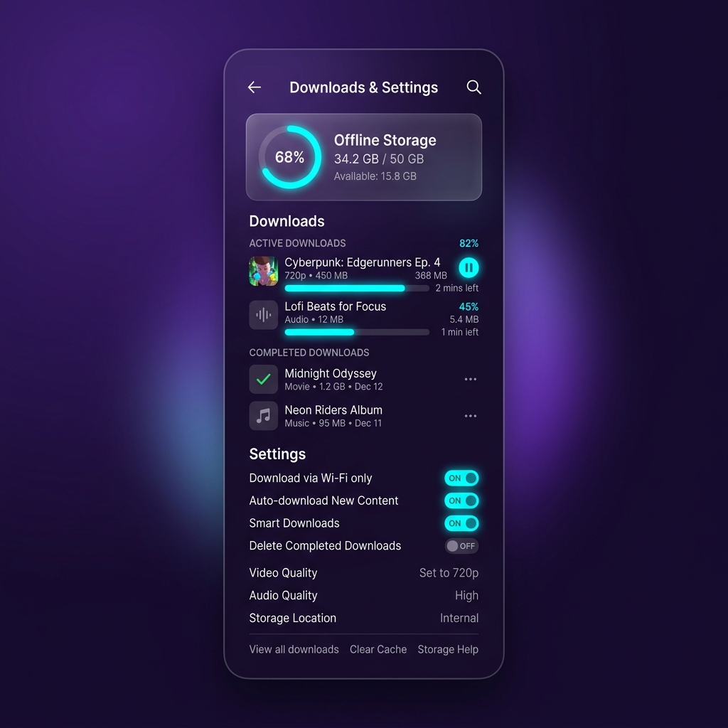 ฟีเจอร์ดาวน์โหลดออฟไลน์ในแอพ Calm