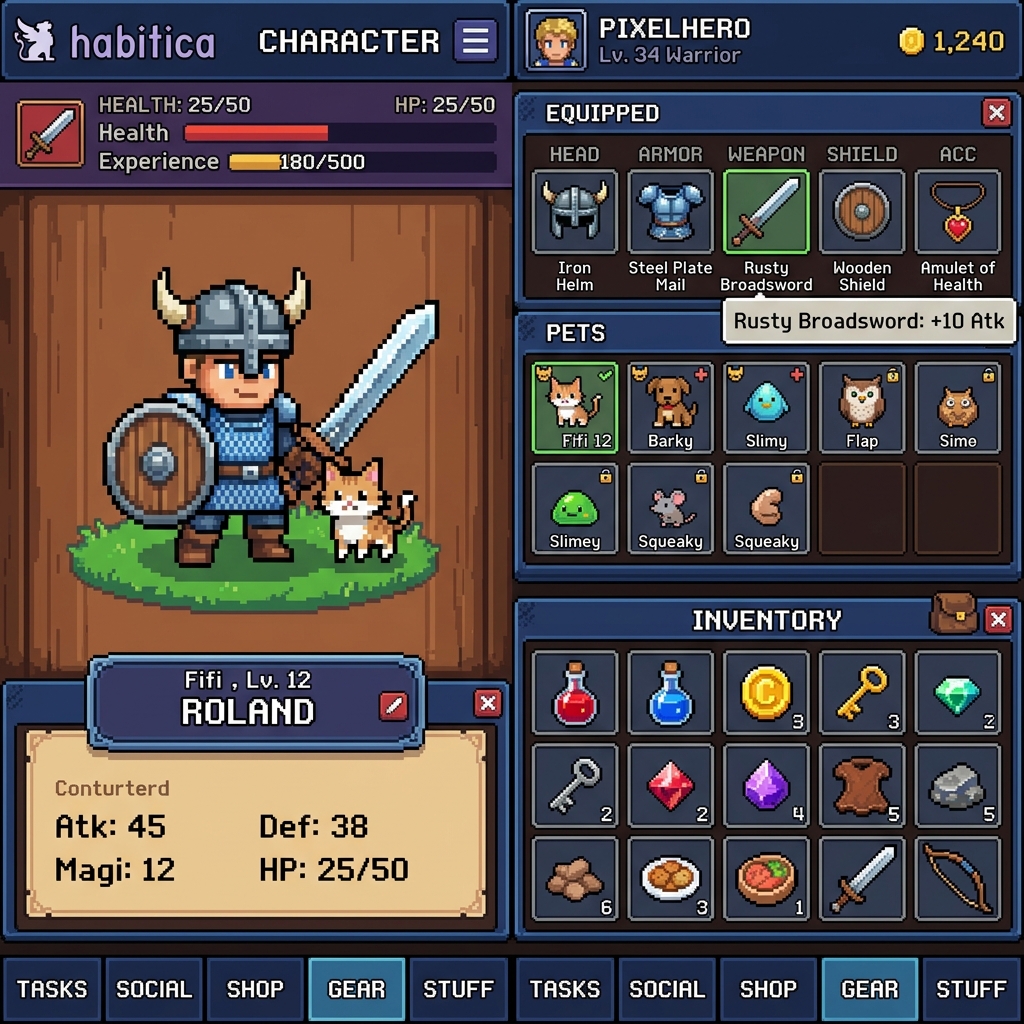 Habitica graphics