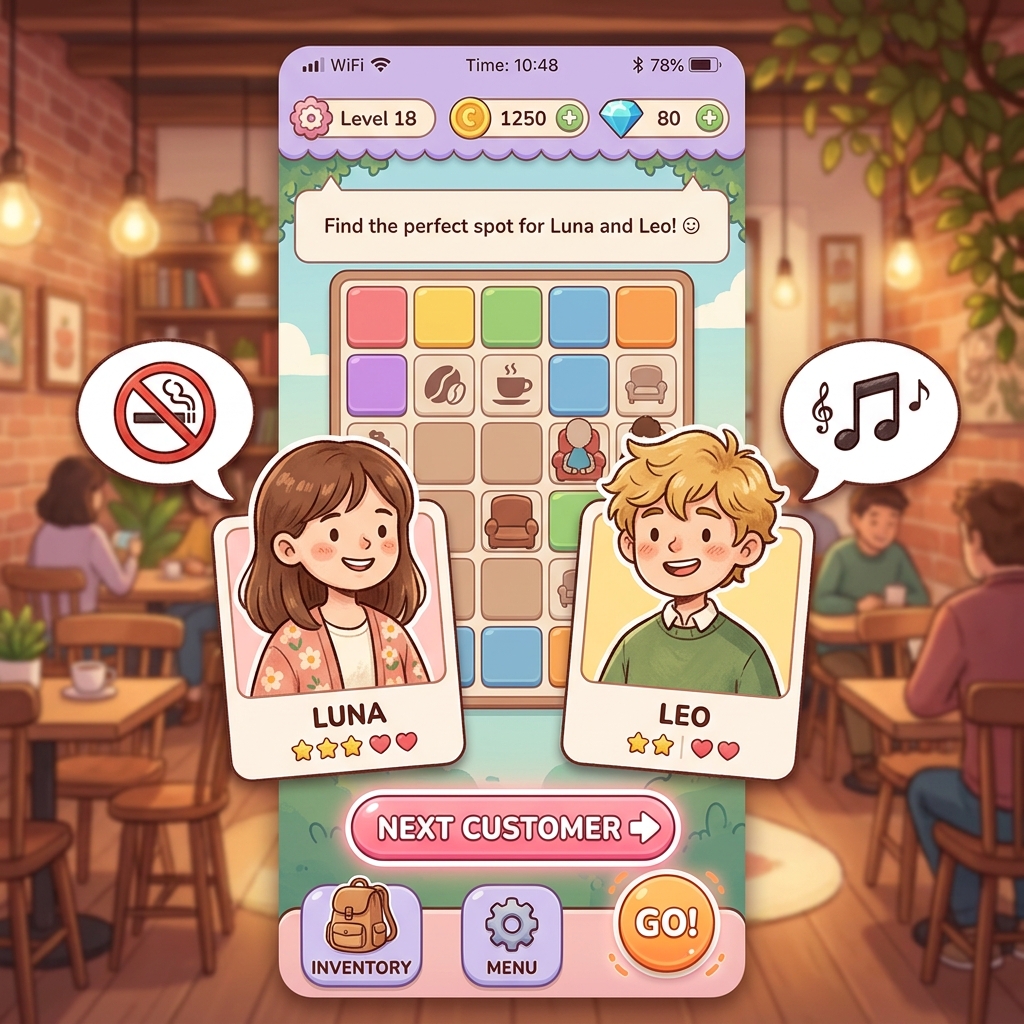 Is This Seat Taken puzzle layout