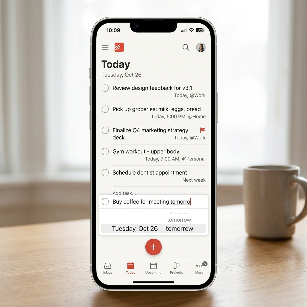 Todoist screenshot 1