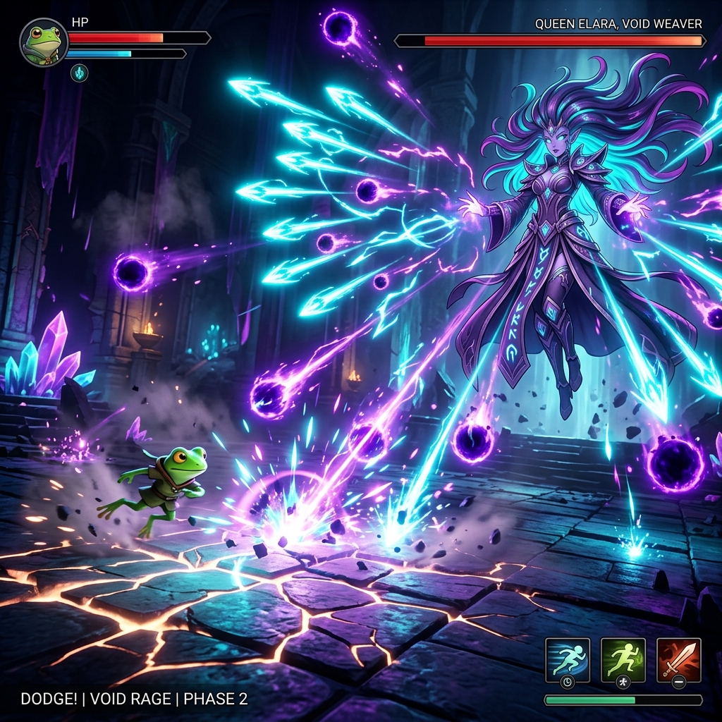Frog vs Mural Girl gameplay screenshot