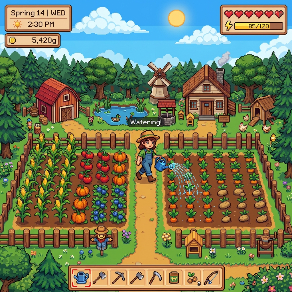 Sloppy Fields farming gameplay screenshot