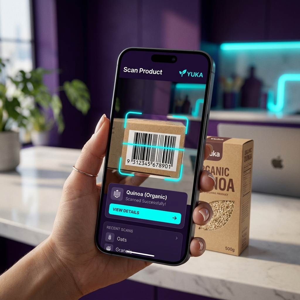 Yuka scanner app interface