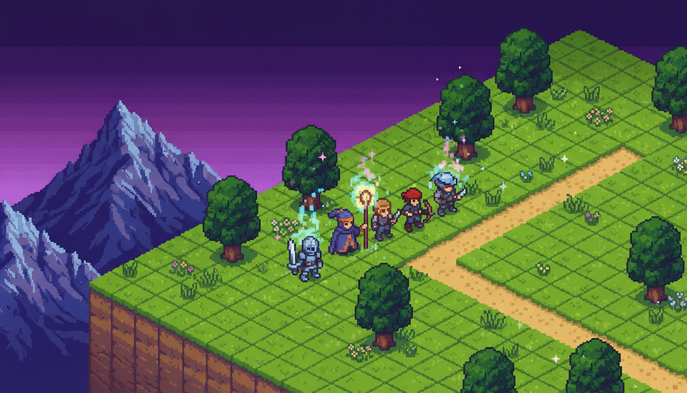 Mobile pixel art RPG gameplay comparison