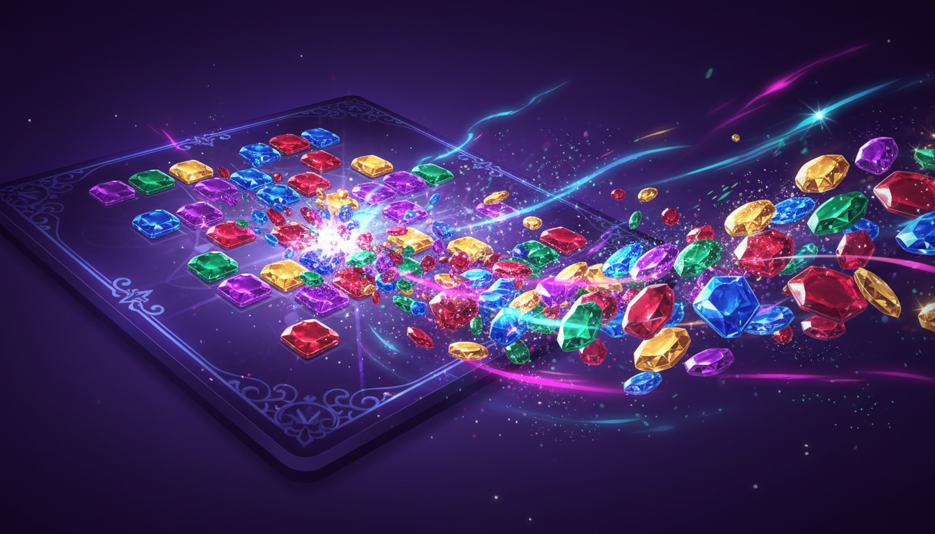Mobile match-3 puzzle game gameplay comparison