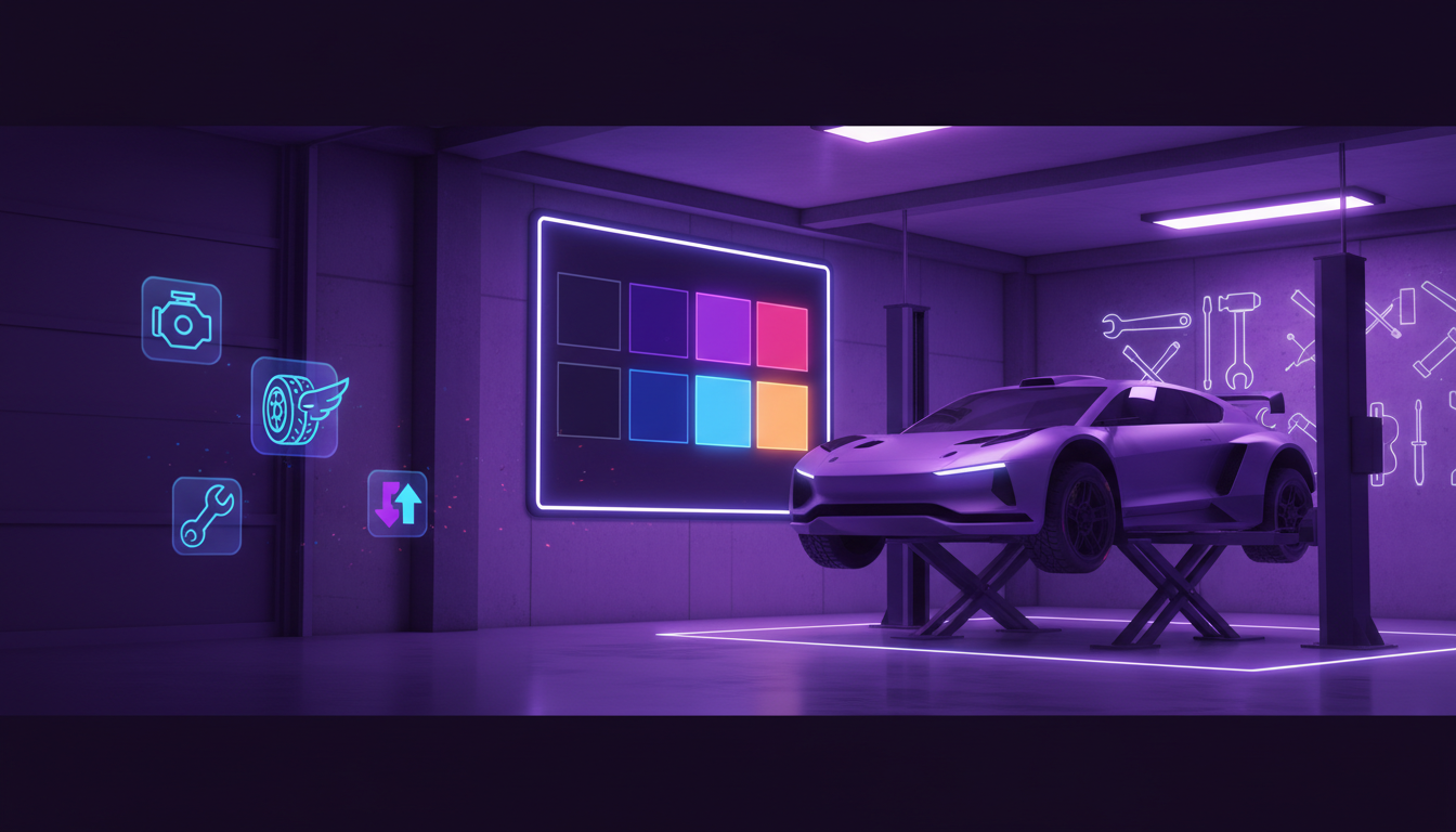 Rush Rally 3 garage and car customization screenshot
