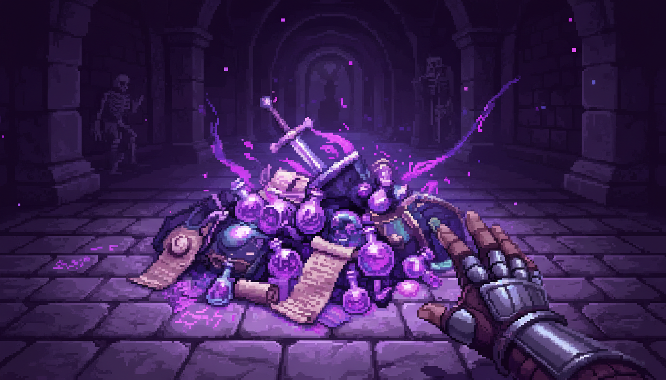 Shattered Pixel Dungeon hero selection screenshot