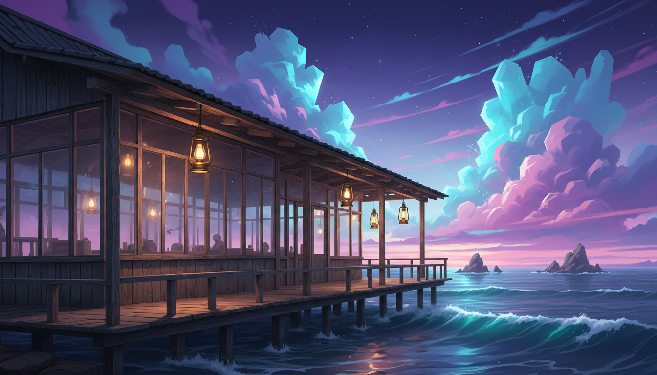 ภาพประกอบแนวคิดบ้านพักริมเกาะของ SUMMER -14 Days Vacation-