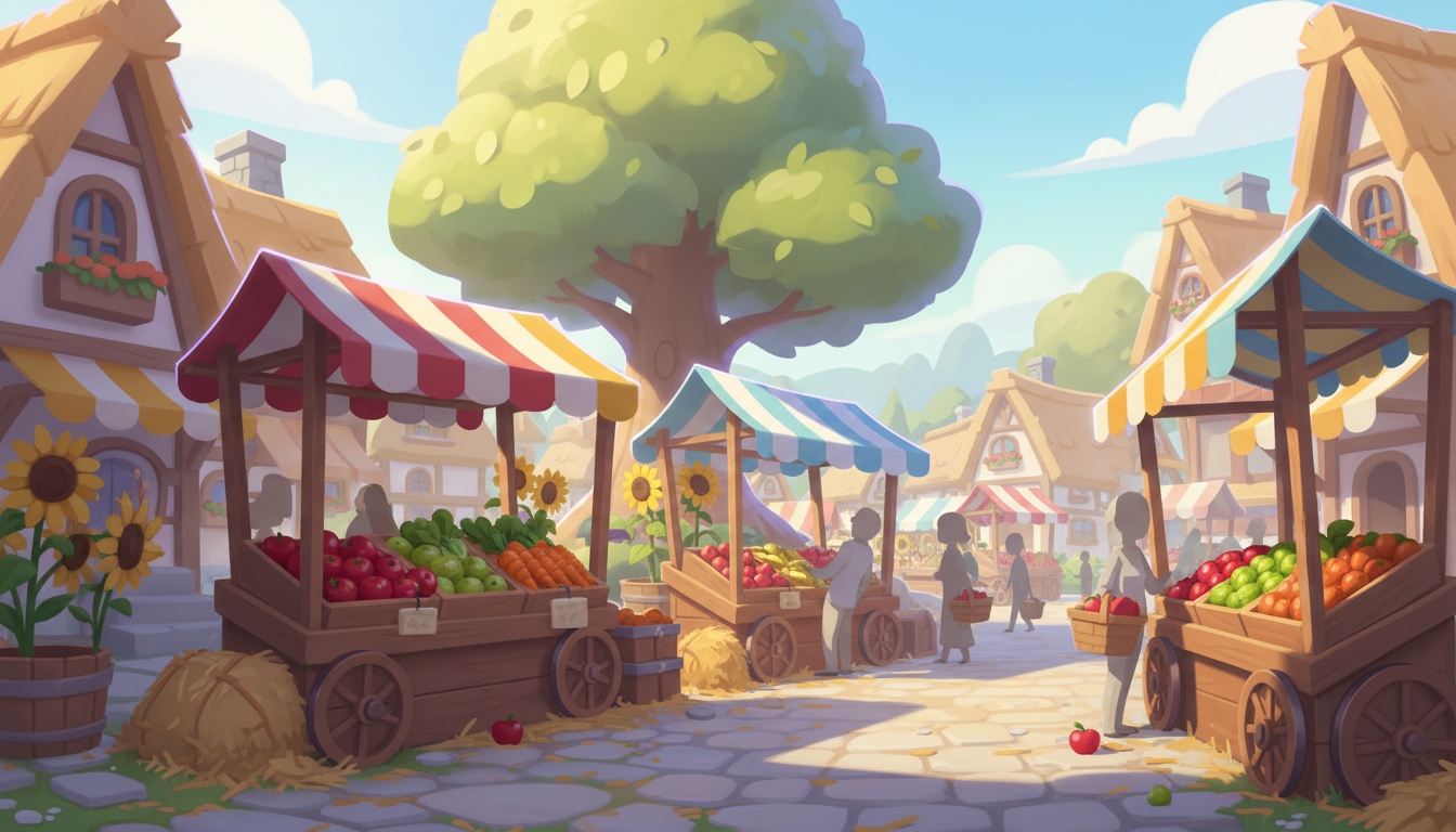 Farm Day Village Farming crop harvesting screenshot