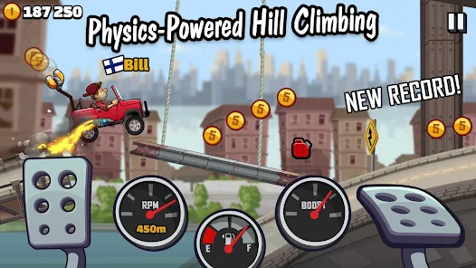รีวิวเกม Hill Climb Racing 2 บน Android