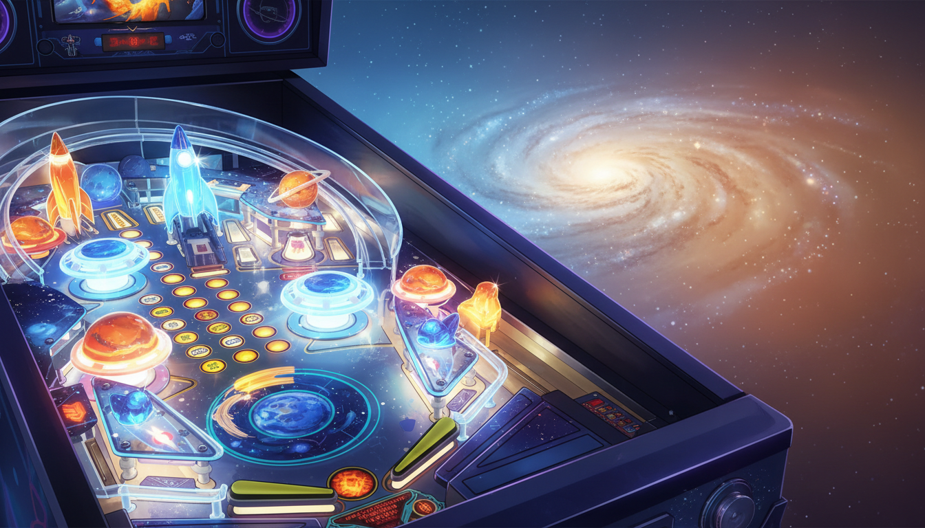 Pinball Flipper Classic Space gameplay screenshot