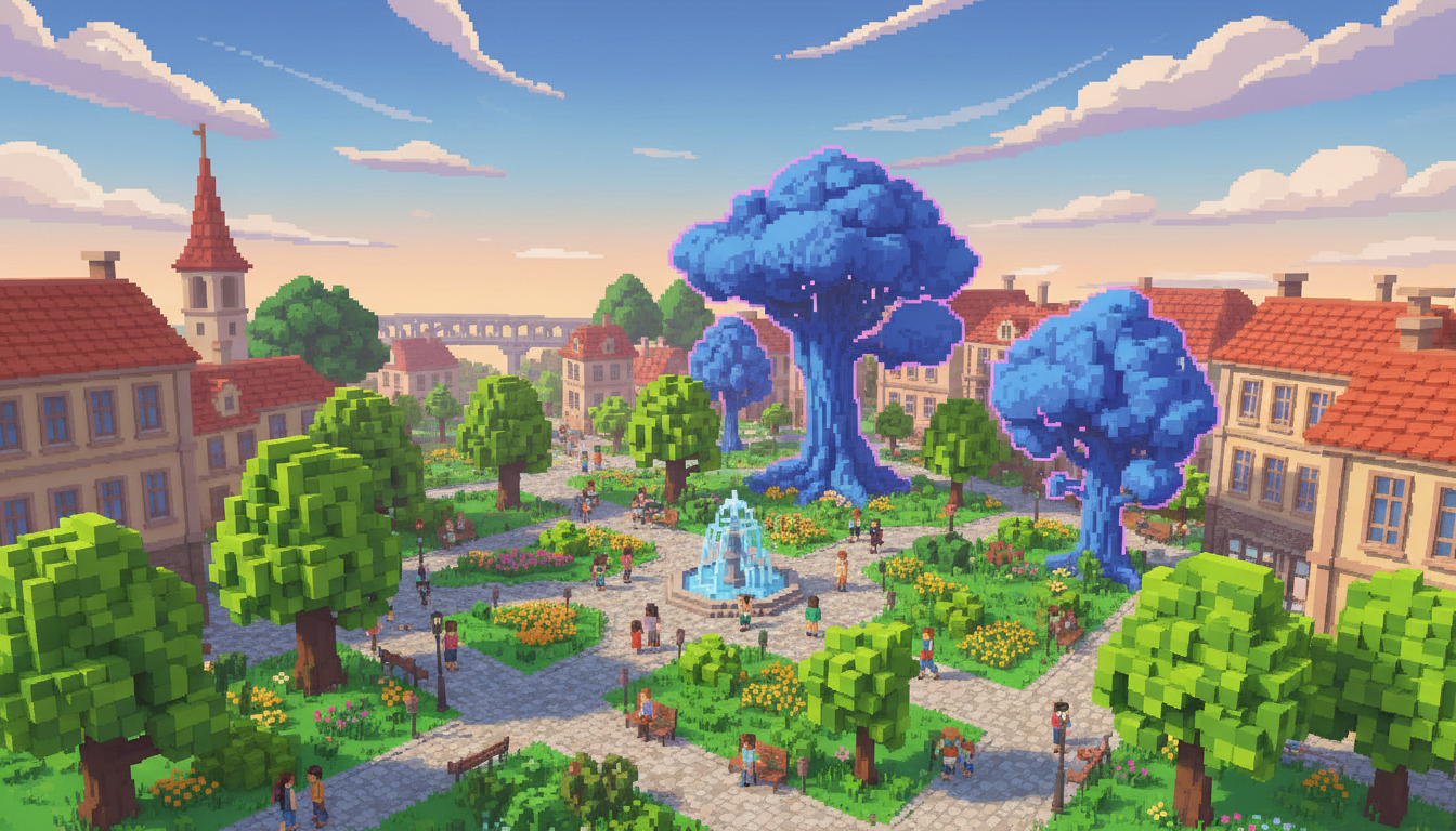 TheoTown city skyline and zoning screenshot