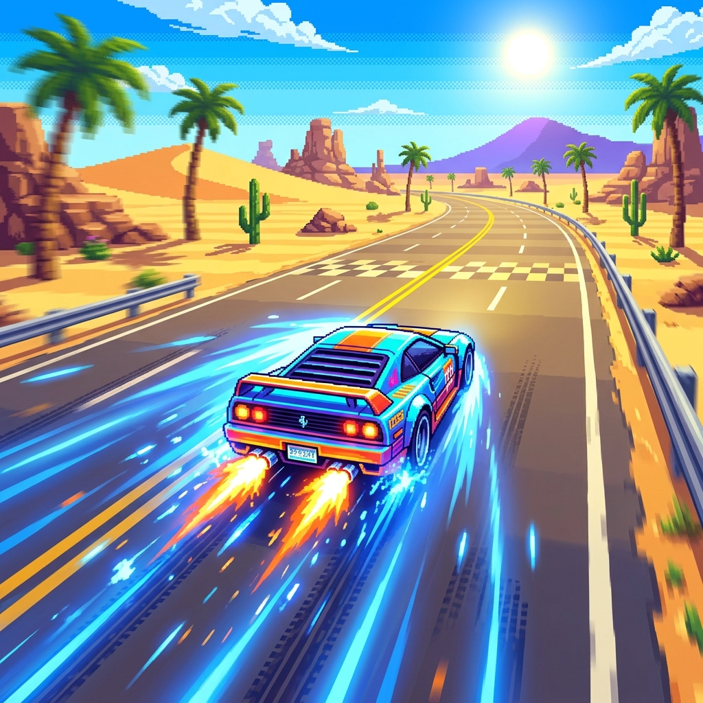 Horizon Chase แข่งรถผ่านเมืองนีออนยามค่ำคืนพร้อมความงามสไตล์ซินธ์เวฟ