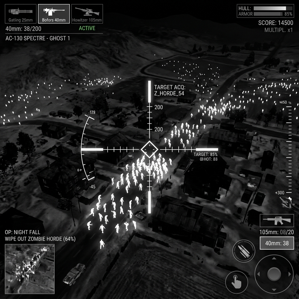 Zombie Gunship Survival gameplay screenshot